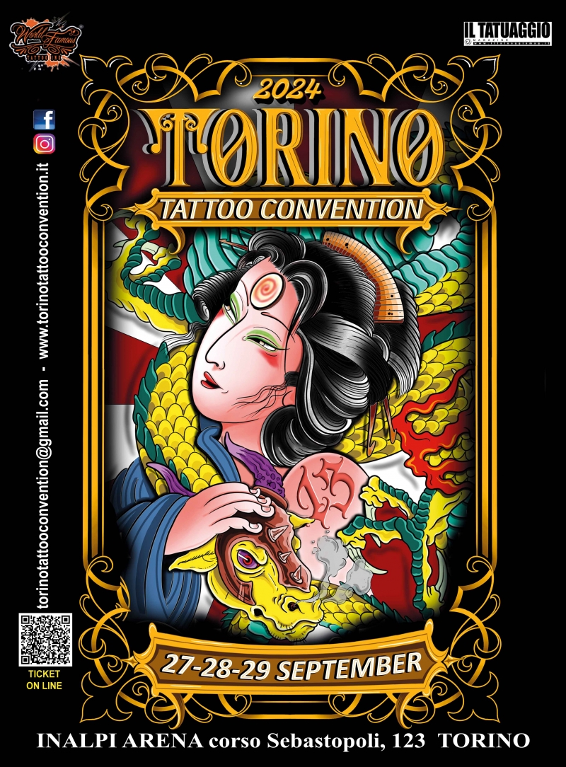 Locandina Torino Tattoo Convention 2024