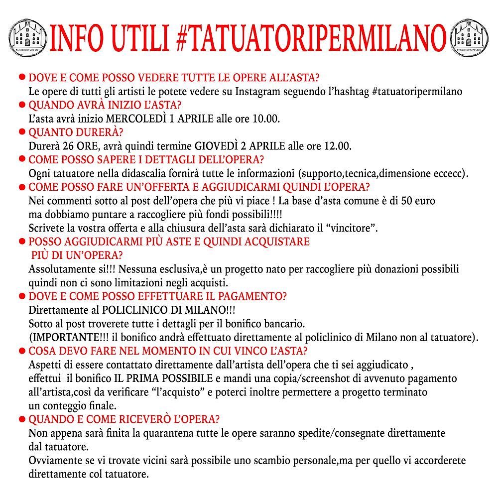 Regolamento #tatuatoripermilano
