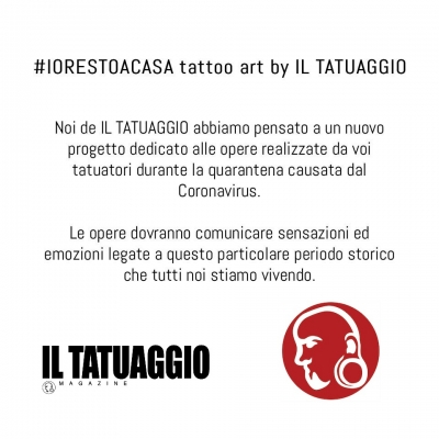 #iorestoacasa tattoo art by IL TATUAGGIO