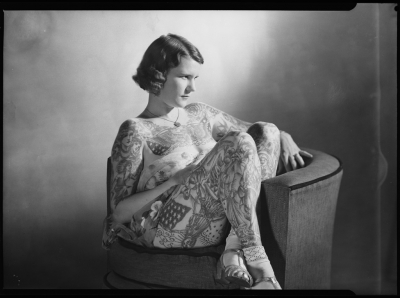 Betty Broadbent, la venere tatuata, torna in vita