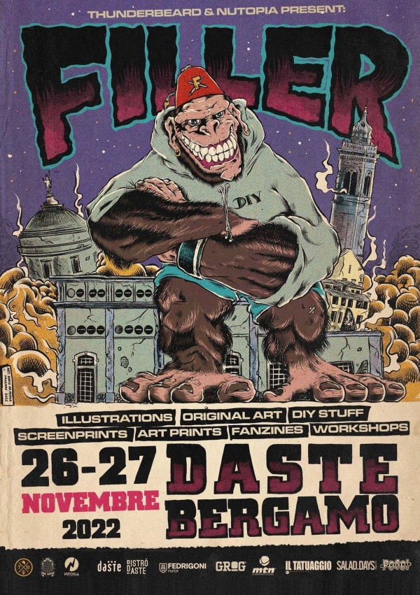Torna Filler, la convention dedicata alle arti grafiche e illustrazione indipendente punk-hardcore-skate 